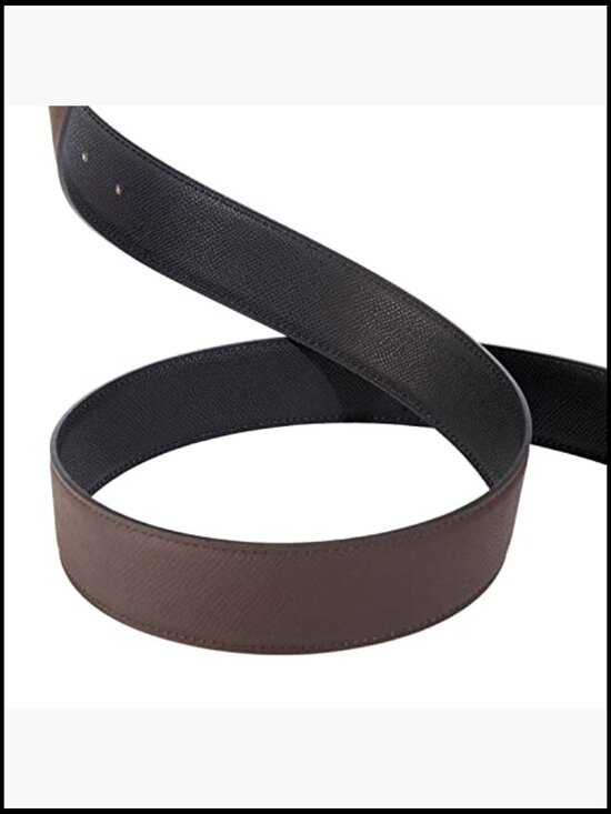 Genuine Leather Reversible Belt Strap for Women Men 38mm 32mm Width main image 5